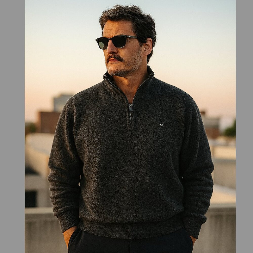 Rodd & Gunn Dark Gray Zip-Up Sweater